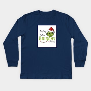 feeling extra grivhy today Kids Long Sleeve T-Shirt